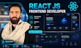 develop responsive react js website frontend with modern UI