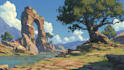 paint an environmental concept art