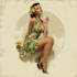 create custom pin up girl portrait