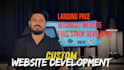 do custom website development, business website, design as full stack developer