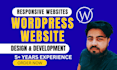 design and develop a responsive wordpress website