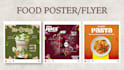 design attractive food posters, restaurant flyers