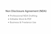 provide a professional non disclosure agreement template