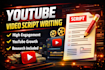 be youtube video script writer text to video script writing feature film script