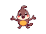 draw cute cartoon character logo design