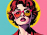 draw a portrait in pop art style