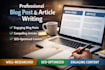 blog posts and article writing