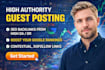 high authority guest posting backlink placement for SEO