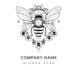 design a modern bee logo with original concept
