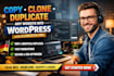 copy, clone, redesign any website to wordpress website using elementor design