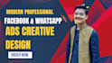 design high converting whatsapp and facebook ad creatives