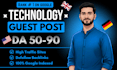 publish tech guest post, usa guest post with dofollow tech backlink
