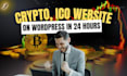 design p2p investment, bitcoin, meme icon, token, nft and crypto website