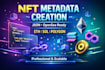 create nft metadata json for ethereum, solana and polygon