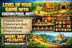 create custum pixel art tilesets for your game assets tile map