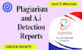 do plagiarism check and similarity report with ai content detection