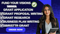 do grant writing, grant proposal, grant research and grant application