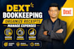 do dext bookkeeping, organize receipts and manage expenses