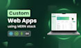 design and develop a custom mern stack web app
