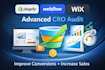 improve shopify webflow wix conversion rate with advanced cro audit