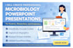 design scientific microbiology PPT presentations with diagrams