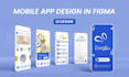 do mobile app design in figma, ui design, app design