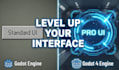 create professional UI, menus, and settings systems for your godot game