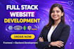 do full stack website development