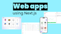 create a web app with nextjs