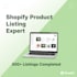 create and optimize shopify product listings for your store
