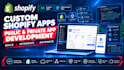 develop custom shopify public or private apps