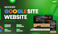 design a modern, responsive website using google sites