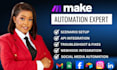 fix make com, made com, setup make com automation, make automation, make expert