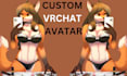 design realistic 3d vrchat model for your streaming anime style