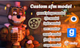 create custom sfm model, gmod playermodel, l4d2 model, tf2 model,mmd, fnaf model