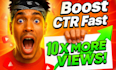 design high CTR youtube thumbnails and facebook covers