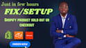 fix shopify sold out product issues, listing cart and checkout issues