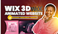 design interactive wix studio 3d animation, wix website, wix studio website