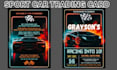 design trading sport card with clean nft mtg card layout