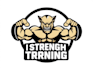 design mascot strength training logo