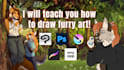 teach you how to draw furry art