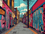 create a unique street pop art illustration