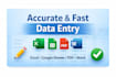 fast data entry service