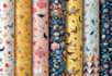 do seamless patterns for wrapping paper, wrapping tissue