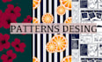 textile prints with unique, seamless patterns