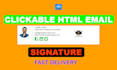 code clickable HTML email signature for gmail iphone outlook