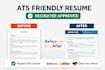 write an ats optimized resume and cover letter