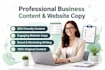 write professional business content and engaging website business content