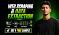do python web scraping and data extraction from any website
