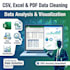 clean, analyze, and visualize your data using python, r